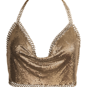 Gold glomesh top