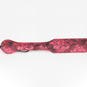 black and red jacquard paddle