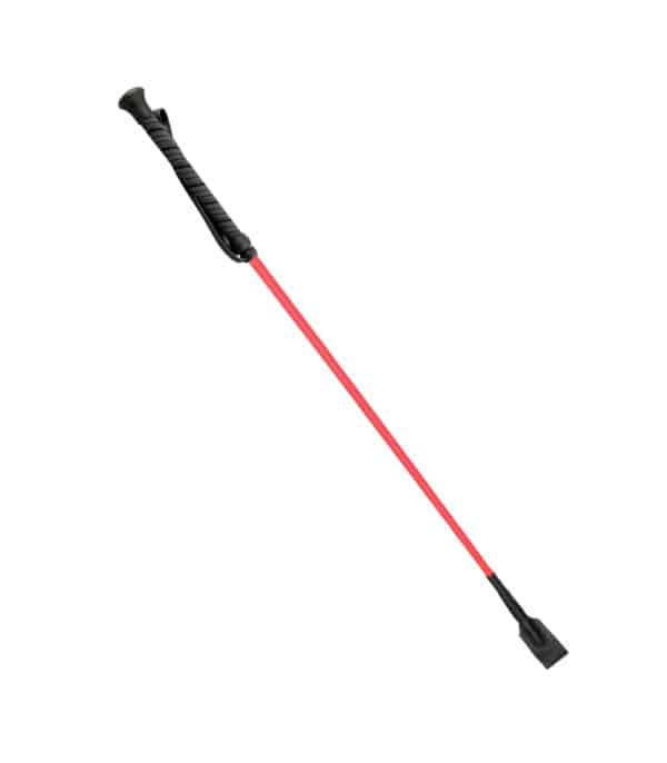 Red Ridding Crop Coloured Riding Crop with Rubber Handle | Love In Leather